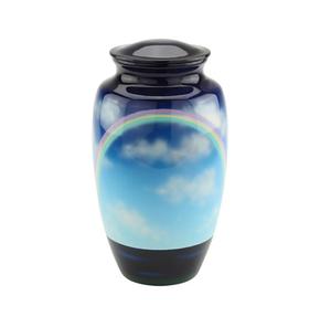 Butterfly-Printed Aluminium & Brass Dome Top Urn Adult <b>Pet</b> <b>Ashes</b> <b>Keepsake</b> Cremation Memorial Funeral Supplies Human <b>Pet</b> Owners - Product Image 6