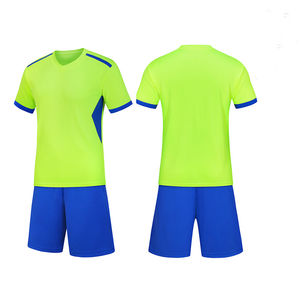 2025 venta al por mayor personalizado nueva impresión sublimación rojo amarillo verde azul blanco juego de fútbol equipo uniforme traje conjuntos de camisetas de fútbol - Product Image 4