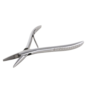 Alicates para rebordear cintas largas de 7 pulgadas en prensa plana Alicates para extensiones de cabello de alta calidad Premium Enlace de anillo de resorte único - Product Image 5