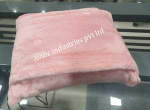 ผ้าห่มผ้าฟลีซถักขั้วโลกสีน้ำเงินเข้มแบบถักพกพาสวมใส่ได้สำหรับฤดูหนาวบ้านโรงแรมเครื่องบินปิกนิกของขวัญ - Product Image 6