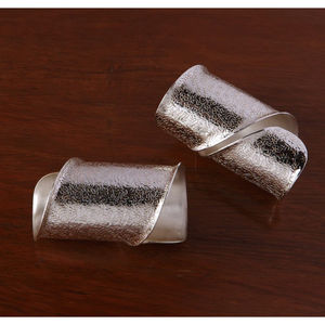 ห่วงใส่ผ้าเช็ดปากทำจากทองเหลืองลายดอกไม้ชุบทองอุปกรณ์ตกแต่งโต๊ะอาหารสุดหรู - Product Image 5