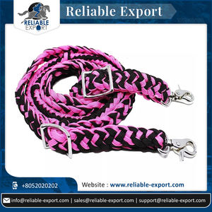 Riñas de caballo tejidas de algodón duradero, hechas a mano, coloridas, a la venta - Product Image 6