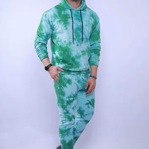 2025 hiver mode à capuche hommes cravate teinture solide survêtement manches longues de haute qualité pour un usage décontracté - Product Image 4