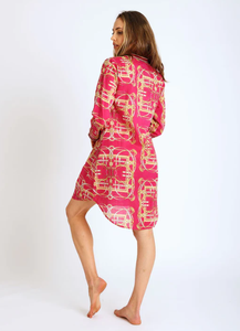 New Arrivals <b>Women</b> Fashion House Casual Floral Printed Long Sleeves Casual Print <b>Tunic</b> Top - Product Image 2