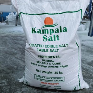 Sal Marina Comestible Iodada Kampala, Bolsa de 25 kg |   Sal de Mesa Blanca Sólida Refinada de Grado Alimenticio con 99.8% de Pureza, NaCl, Certificada por HACCP, Egipto - Product Image 2