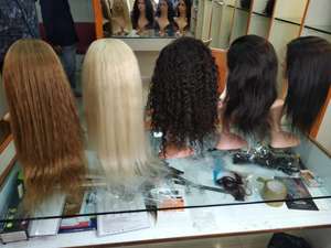 Perruques frontales de cheveux humains bruts, 100% cheveux humains de temple indien. 100% cheveux indiens bruts non transformés donneur unique - Product Image 2