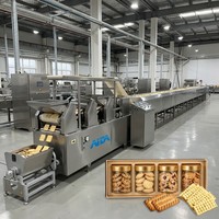 Équipement compact clé en main pour la production de biscuits 50-80 kg/h, ligne automatique personnalisée OEM ODM pour les petits fabricants alimentaires
