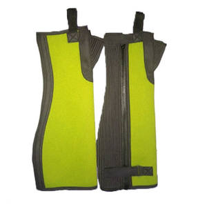 2025 Genuine <b>Waterproof</b> and Breathable Full Grain Leather Western Horse <b>Chaps</b> Curved Zip Half <b>Chaps</b> for Riding - Product Image 4