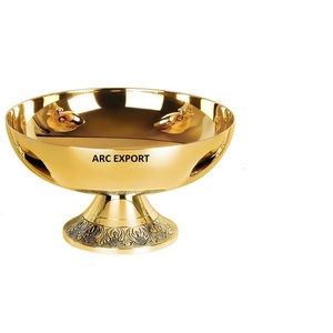 Gold Color <b>Large</b> Hammered Design Disposable Metal Serving <b>Bowls</b> Kitchen Organizer Table Decorative Food <b>Bowl</b> for Party Prices - Product Image 3