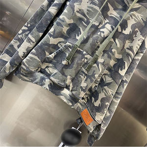 เสื้อฮู้ดแบบสวมหัวทรงโอเวอร์ไซซ์เสื้อฮู้ดซับในและถักแขนปกติสีสันสดใส - Product Image 4