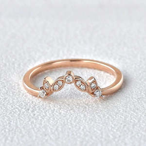 แหวนเพชรเม็ดกลมสำหรับผู้หญิงแหวนเพชรเม็ดกลมสำหรับข้อเสนอแบบครึ่งนิ้วสี D - Product Image 5