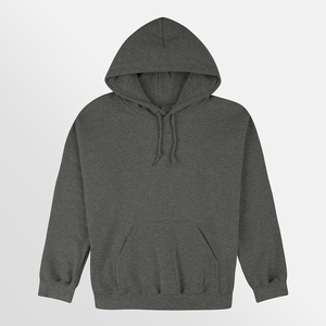 Sweat-shirt à capuche uni pour homme, 100% coton, tissu molletonné français, coupe classique, vêtements décontractés pour l'automne - Product Image 1