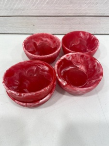 Saladier de forme ronde avec motif de fruits de Style bois résine plastique décoration de la maison artisanat cadeaux prix - Product Image 3