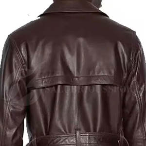 เสื้อโค้ทหนังยาวบุขนเป็ดสำหรับผู้ชาย สไตล์หรูหรา นุ่มสบาย บรรจุขนเป็ด 80% ระบายอากาศได้ดี เหมาะสำหรับฤดูหนาว แฟชั่นทันสมัย ให้ความอบอุ่น ใส่ได้ทั้งแบบธุรกิจและลำลอง - Product Image 2