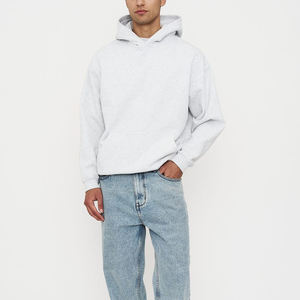 Sudadera con capucha holgada para hombre, de hombros caídos, manga larga, extragrande, de felpa de algodón grueso y pesado, estilo boxy - Product Image 3