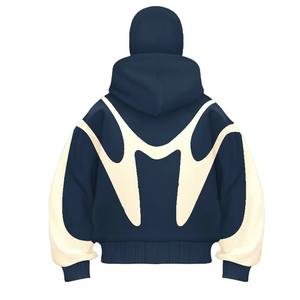 Sweat-shirt unisexe à capuche coupe ample avec masque facial intégré, snood, sweat-shirt pour homme, polaire épais en coton, pull-over, ninja, streetwear d'hiver - Product Image 5