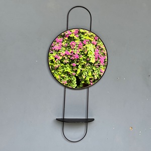 Decorative <b>Mirror</b> <b>with</b> Shelve made <b>with</b> Iron & <b>mirror</b> used for home decor showcase & <b>storage</b> Supplier from India - Product Image 3
