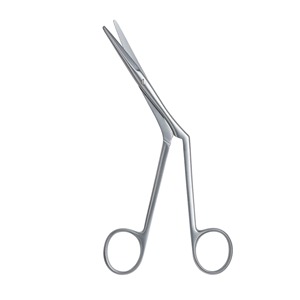 Ciseaux chirurgicaux Heymann pour turbinectomie nasale, manuels, à bout arrondi, 7'' (17,8 cm), acier inoxydable de haute qualité - Product Image 1