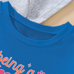 Camisetas de Verano de Alta Calidad en Oferta, Estampadas, de Punto, Ajustadas, Cuello Redondo, Cortas, con Logotipo Personalizado para Chicas - Product Image 3