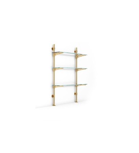 Luxury wall mounted brass <b>shelves</b> racks for bathroom storage with elegant golden finished durable design - Product Image 1