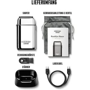 Kit de Afeitadora Eléctrica Recargable por USB para Hombre, con Doble Cuchilla, Pantalla LED, Afeitado en Seco, Kit de Cuidado Personal, Afeitadora Rotatoria para Cara y Cuerpo - Product Image 4