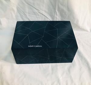 Elegante joyero de resina verde oscuro, organizador de almacenamiento decorativo hecho a mano con tapa para anillos, pendientes y accesorios pequeños - Product Image 3