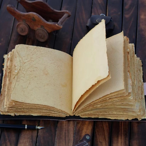 Bruja vintage cuero diario hecho a mano deckle papel grimoire - Product Image 2