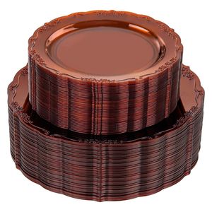 Assiette de service en aluminium artisanale de qualité supérieure avec un design moderne pour les occasions spéciales, la restauration gastronomique, les décorations d'événements élégantes - Product Image 3