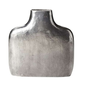 Vase à fleurs en aluminium de haute qualité et Vases à fleurs en matériau fini au nickel Décoration intérieure de luxe moderne pour la maison et le bureau - Product Image 1