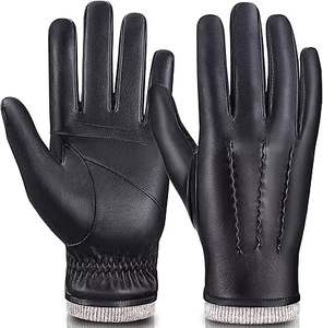 Gants en cuir classiques pour hommes de haute qualité OEM 100% Doublure en laine polaire ou cachemire 100% cuir véritable pour usage quotidien - Product Image 5