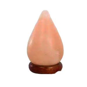 Lampe de Sel de l'Himalaya en Forme de Goutte d'Eau, Veilleuse USB Rose Naturel, Style Sculpté Gravé, Modèle Antique, Thème Floral, Artisanat - Product Image 6