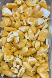 Cabujón suelto de calcita amarilla mexicana natural, piedra preciosa de calcita amarilla pulida a mano, venta al por mayor, cabujones de piedras preciosas de cuarzo curativas, - Product Image 4