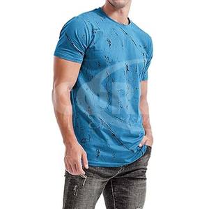 Vente en Gros Logo Personnalisé Streetwear T-Shirt-Printemps Été Regular Fit Fashion Casual Tee Shirts pour Hommes - Product Image 5