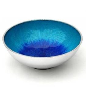 Bandeja de cuenco para servir de Metal con acabado esmaltado de lujo Cuencos desechables para servir nueces y fechas decorativas de hermoso Color - Product Image 6