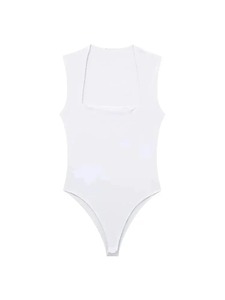 Monos lisos de una pieza de alta calidad, traje de baño de verano con logotipo personalizado, traje de baño informal sin mangas para mujer - Product Image 6