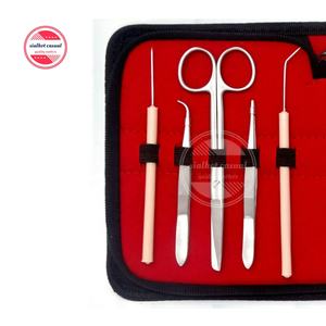 Kit de instrumentos de laboratorio de uso profesional para estudiantes, Kit de instrumentos de laboratorio médico con cuchillas #10 con funda - Product Image 2