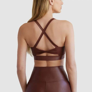 Ensemble 2 pièces soutien-gorge de sport personnalisé à maintien élevé pour femmes, vêtements de yoga et de fitness, quantité minimale de commande bas, grande taille disponible - Product Image 3