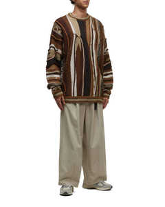 Sweat-shirt à col rond en coton 100% respirant, surdimensionné, épais, tricoté pour l'hiver, personnalisé pour homme - Product Image 3