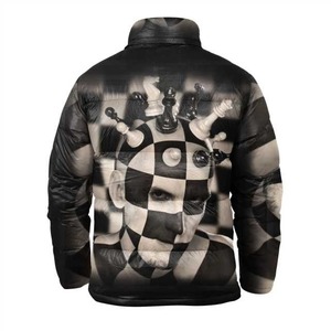 แจ็กเก็ตปักลายกลางแจ้งสีทึบสำหรับฤดูหนาวกันน้ำระบายอากาศได้มีซิปรูดรูดได้แบบตั้งได้น้ำหนักเบา - Product Image 2