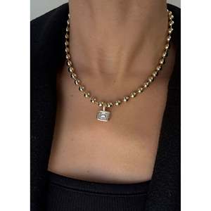 Margot Emerald Cut Diamond <b>Pendant</b> Necklace 14k <b>Solid</b> <b>Gold</b> VS1 Women's - Product Image 6