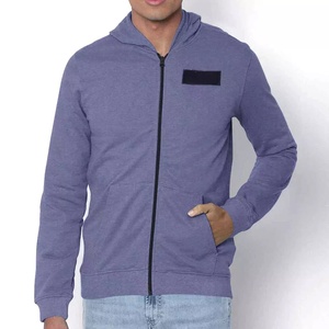 2024 Jersey de algodón azul Sudadera con capucha de gran tamaño para hombres Logotipo personalizado Impreso Sudaderas con capucha de peso pesado con accesorios de prendas de vestir AARON - Product Image 1
