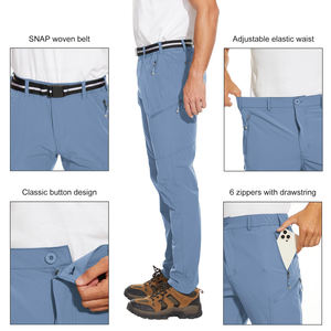 Wholesale Man <b>for</b> Hiking Waterproof Windproof Breathable Hiking Pants with OEM/ODM High Polyester Cotton Outdoor - Product Image 3