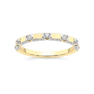 แหวนเพชรคลาสสิกสุดหรู เพชรเลี้ยงในห้องปฏิบัติการ 0.38 กะรัต น้ำหนักรวม 14K ทองคำแท้ สี FG ความสะอาดระดับ VS ประดับเพชร 43 เม็ด ลายเพชรเรียงเต็มวง - Product Image 2