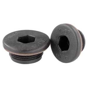 K0450 สกรูยึดเครื่องยนต์ M16x1.5 หัวหกเหลี่ยมไม่มีช่องระบายอากาศ เทอร์โมพลาสติกโพลีเอไมด์ 66 สีดำ - Product Image 4