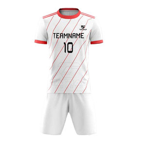 Conjunto de Camiseta y Pantalones Cortos de Fútbol para Hombre, Diseño Nuevo, Transpirable, de Poliéster, Secado Rápido, Ligero, Personalizable - Product Image 3