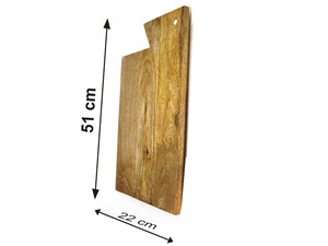 Tabla de cortar rectangular ecológica de madera maciza de Acacia apta para lavavajillas, 1,5 cm de grosor para uso en la cocina, frutas, pizza, picar - Product Image 3