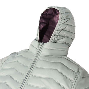 Chaqueta Acolchada Personalizada para Mujer, Manga Larga, Transpirable, Impermeable, Reversible, Lisa, Teñida, con Capucha, de Nailon, Precio al por Mayor - Product Image 6