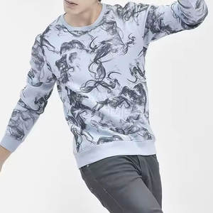 Cómodas sudaderas estampadas transpirables para hombres, ligeras básicas, ligeras, sudaderas estampadas para hombres - Product Image 5