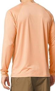 เสื้อตกปลาแขนยาวแห้งเร็วน้ำหนักเบาสำหรับผู้ชาย, เสื้อ100% โพลีเอสเตอร์ดึงปิดเครื่องซักผ้า - Product Image 5