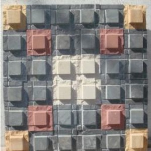 กระเบื้องโมเสคหินธรรมชาติทนทานแผ่นตกแต่งขนาดและการออกแบบที่กำหนดเองสำหรับการใช้งานภายในและภายนอก - Product Image 1